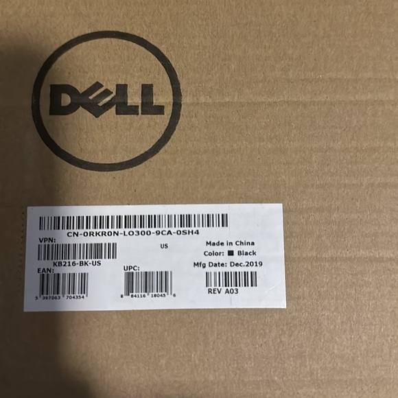 Dell Wired Keyboard  - US English - Black - Picture 3 of 3
